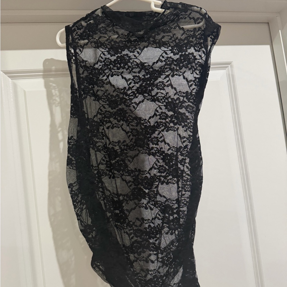 Forever 21 Black Lace Top